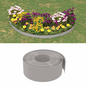 Travní lemy 2 ks šedé 10 m 20 cm polyethylen - obrázek 1