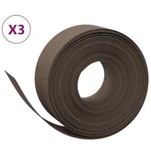 Travní lemy 3 ks hnědé 10 m 20 cm polyethylen - obrázek 2