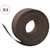 vidaXL aiapiirded 4 tk, pruun, 10 m, 20 cm, pol&uuml;et&uuml;leen