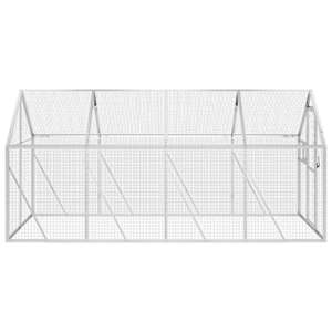 Voliéra stříbrná 1,79 x 4 x 1,85 m hliník - obrázek 4
