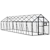 vidaXL linnumaja, antratsiit, 1,79x8x1,85 m alumiinium