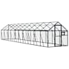 vidaXL linnumaja, antratsiit, 1,79x10x1,85 m alumiinium