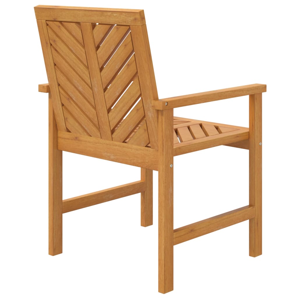 Garden Dining Chairs Brown solid acacia wood Garden Dining Chair vidaXL - Picture 26 of 42
