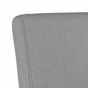 Nízké křeslo bez područek světle šedé textil - obrázek 6