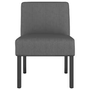 Křeslo tmavě šedé textil - obrázek 3