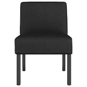 vidaXL Fauteuil sans accoudoirs noir tissu