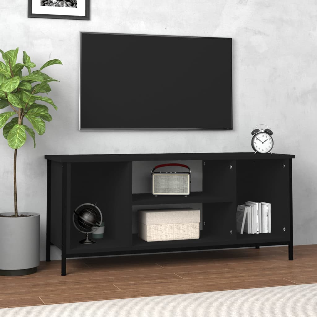 vidaXL Comodă TV, negru, 102x35x45 cm, lemn prelucrat