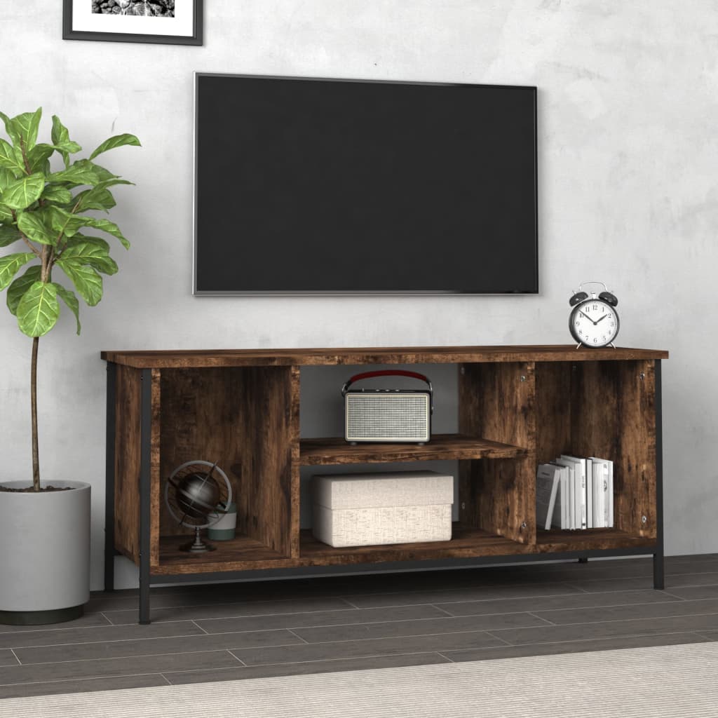 vidaXL TV-Schrank Räuchereiche 102x35x45 cm Holzwerkstoff