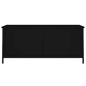 TV skříňka s dvířky černá 102 x 35 x 45 cm kompozitní dřevo - obrázek 5