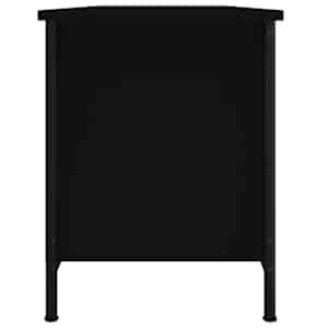 TV skříňka s dvířky černá 102 x 35 x 45 cm kompozitní dřevo - obrázek 7