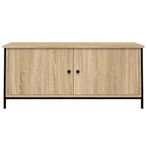 TV skříňka s dvířky dub sonoma 102x35x45 cm kompozitní dřevo - obrázek 5