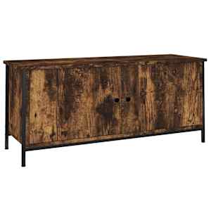TV skříňka s dvířky kouřový dub 102x35x45 cm kompozitní dřevo - obrázek 2