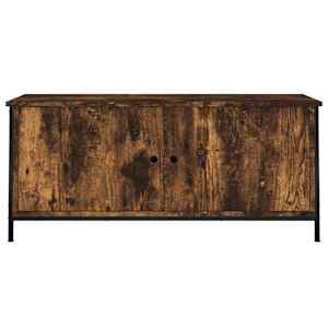 TV skříňka s dvířky kouřový dub 102x35x45 cm kompozitní dřevo - obrázek 5