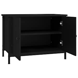 TV skříňka s dvířky černá 60 x 35 x 45 cm kompozitní dřevo - obrázek 6