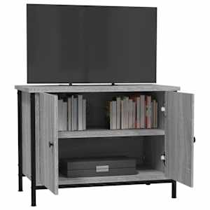 TV skříňka s dvířky šedá sonoma 60x35x45 cm kompozitní dřevo - obrázek 4