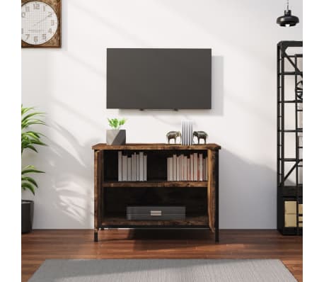 vidaXL TV Cabinet with Doors Brown Oak 60x35x45 cm Engineered Wood