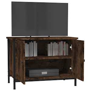 TV skříňka s dvířky hnědý dub 60x35x45 cm kompozitní dřevo - obrázek 4