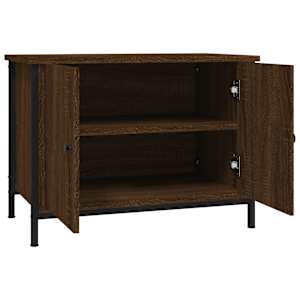TV skříňka s dvířky hnědý dub 60x35x45 cm kompozitní dřevo - obrázek 6