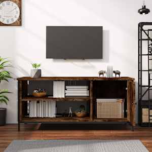 TV skříňka kouřový dub 100 x 40 x 45 cm kompozitní dřevo - obrázek 3