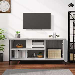 TV skříňka šedá sonoma 100 x 40 x 45 cm kompozitní dřevo - obrázek 3