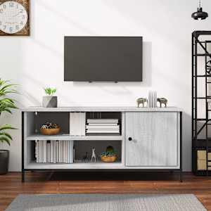 TV omarica siva sonoma 100x40x45 cm inženirski les