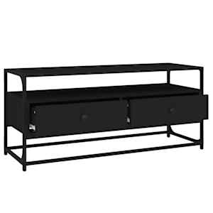 TV skříňka černá 100 x 35 x 45 cm kompozitní dřevo - obrázek 5