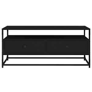 TV skříňka černá 100 x 35 x 45 cm kompozitní dřevo - obrázek 6