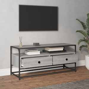 TV skříňka šedá sonoma 100 x 35 x 45 cm kompozitní dřevo - obrázek 3