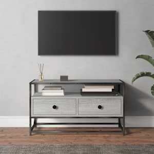 TV skříňka šedá sonoma 80 x 35 x 45 cm kompozitní dřevo - obrázek 1