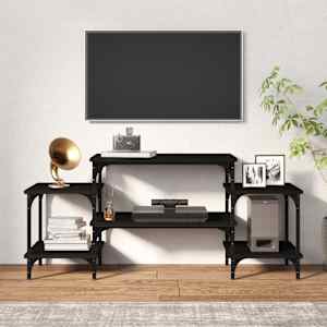 TV skříňka černá 117 x 35 x 52 cm kompozitní dřevo - obrázek 3
