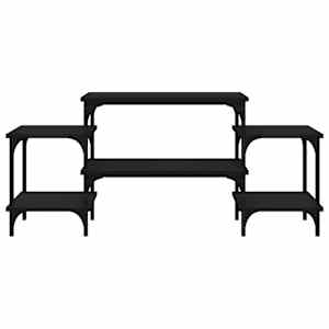 TV skříňka černá 117 x 35 x 52 cm kompozitní dřevo - obrázek 5