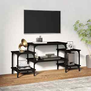 TV skříňka černá 117 x 35 x 52 cm kompozitní dřevo - obrázek 1