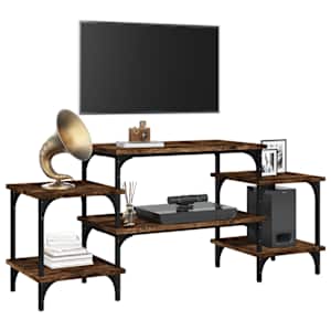 TV skříňka kouřový dub 117 x 35 x 52 cm kompozitní dřevo - obrázek 4