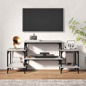 TV skříňka šedá sonoma 117 x 35 x 52 cm kompozitní dřevo - obrázek 3