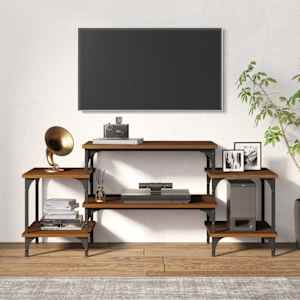 TV skříňka hnědý dub 117 x 35 x 52 cm kompozitní dřevo - obrázek 3