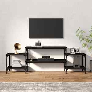 TV skříňka černá 157 x 35 x 52 cm kompozitní dřevo - obrázek 3