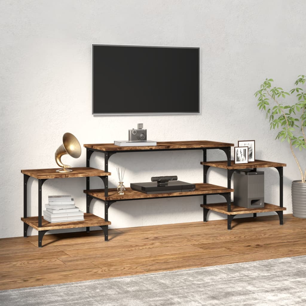 vidaXL TV-Schrank Räuchereiche 157x35x52 cm Holzwerkstoff