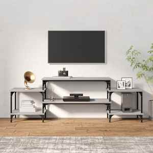 TV skříňka šedá sonoma 157 x 35 x 52 cm kompozitní dřevo - obrázek 3