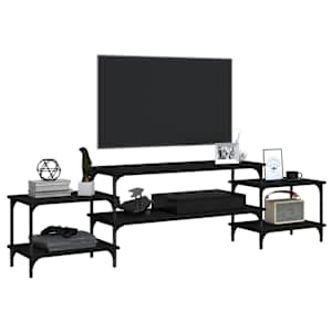TV skříňka černá 197 x 35 x 52 cm kompozitní dřevo - obrázek 4