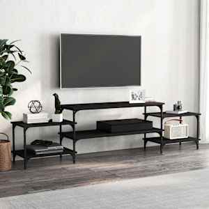 TV skříňka černá 197 x 35 x 52 cm kompozitní dřevo - obrázek 1