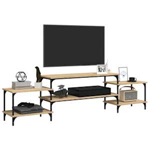 TV skříňka kouřový dub 197 x 35 x 52 cm kompozitní dřevo - obrázek 4