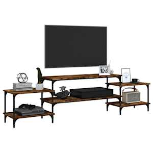 TV skříňka kouřový dub 197 x 35 x 52 cm kompozitní dřevo - obrázek 4