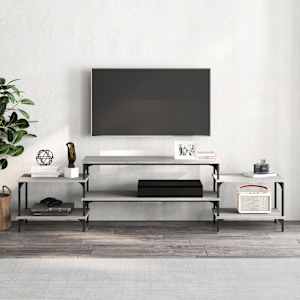 TV skříňka šedá sonoma 197 x 35 x 52 cm kompozitní dřevo - obrázek 3
