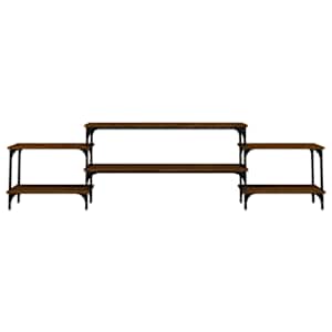 TV skříňka hnědý dub 197 x 35 x 52 cm kompozitní dřevo - obrázek 5