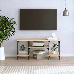 TV skříňka dub sonoma 102 x 35 x 45,5 cm kompozitní dřevo - obrázek 3