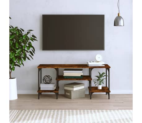 vidaXL Έπιπλο Τηλεόρασης Καπνιστή Δρυς 102x35x45,5 εκ. Επεξ. Ξύλο