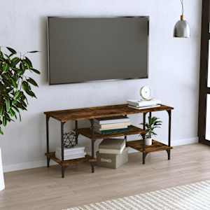 TV skříňka kouřový dub 102 x 35 x 45,5 cm kompozitní dřevo - obrázek 1