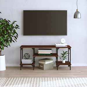 TV skříňka hnědý dub 102 x 35 x 45,5 cm kompozitní dřevo - obrázek 3