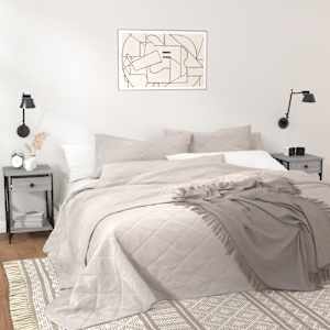 vidaXL Mesas cabeceira 2 pcs 40x42x60cm deriv. madeira cinzento sonoma