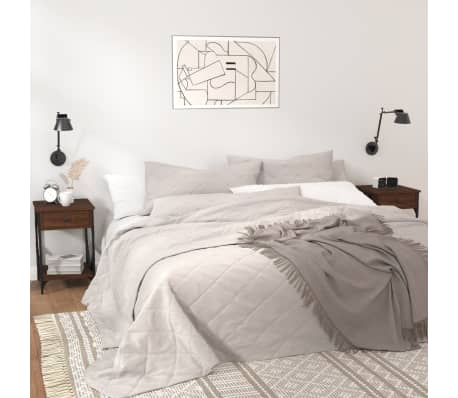 vidaXL Naktinės spintelės, 2vnt., rudos ąžuolo, 40x42x60cm, mediena